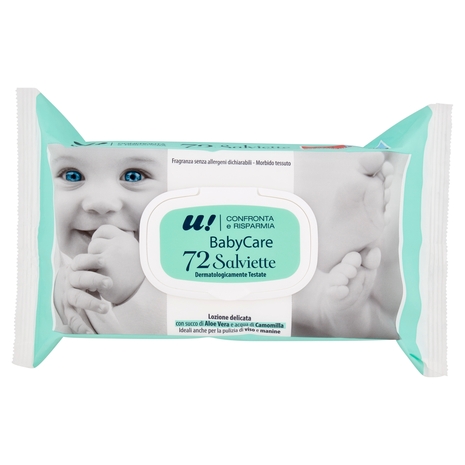 72 Salviette Baby Care U! Confronta e Risparmia